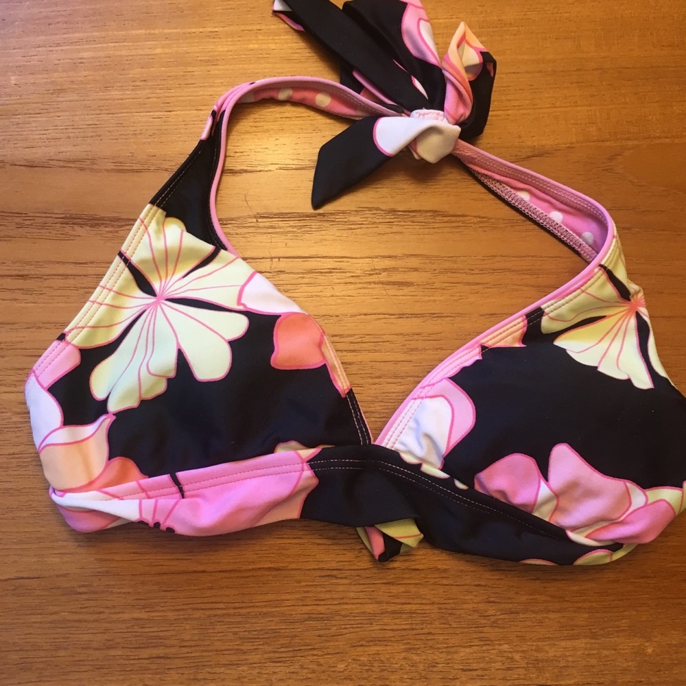 Floral bikini top